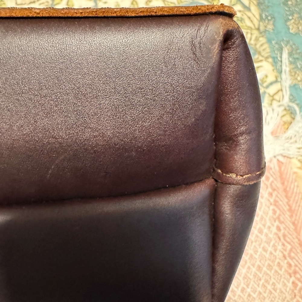 Portland Leather Mini Crossbody Bag - Brown - Picture 7 of 8